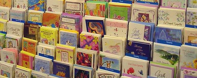 Collection of greeting cards.